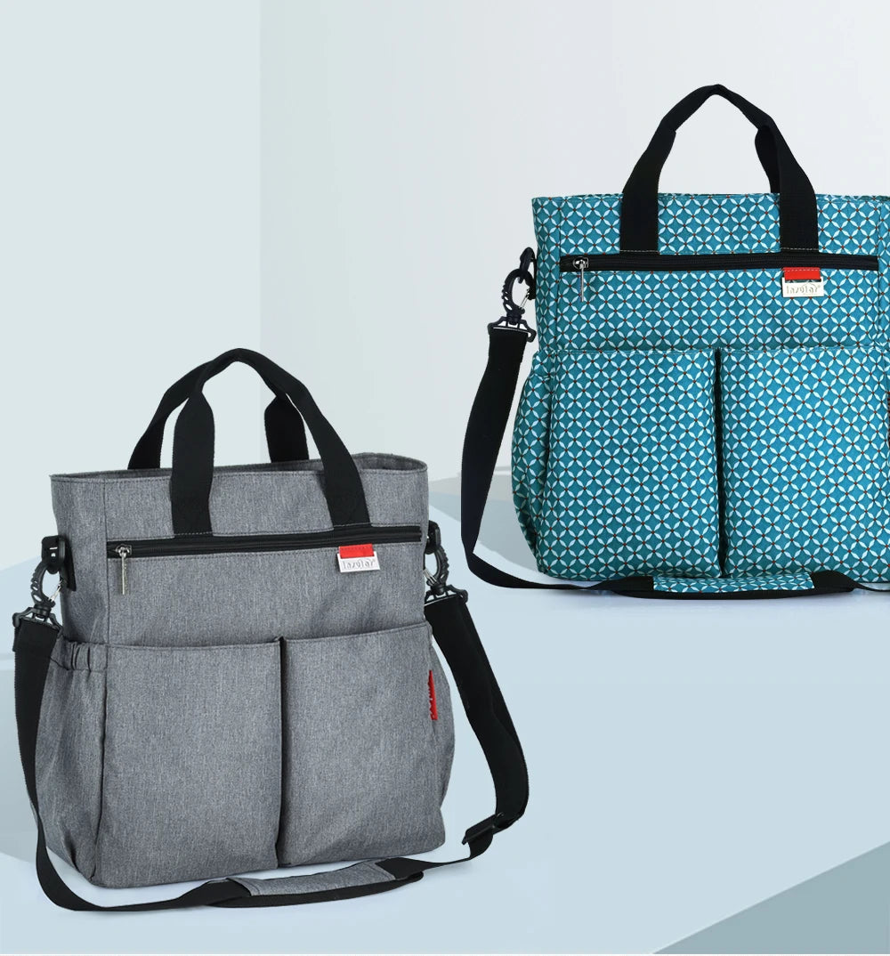 Fashionable Insular Baby Diaper Bag for Mothers Waterproof Multifunctional Nappy Organizer with Stroller Strap Changing Bag