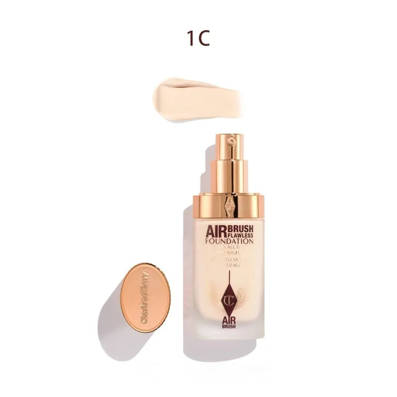 Charlotte Tilbury Liquid Foundation Super Grinding Bottle Oil Control Skin Beautifying Waterproof Sweat-proof Anti Rubbing Daily