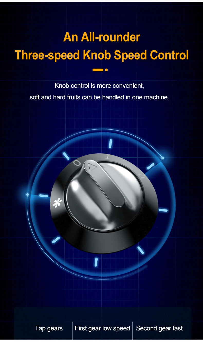 Juicer Centrifugal 400W Electric Orange Juicer Machine Household Large Caliber Residue Separation Vegetable Juicer 220V/110V