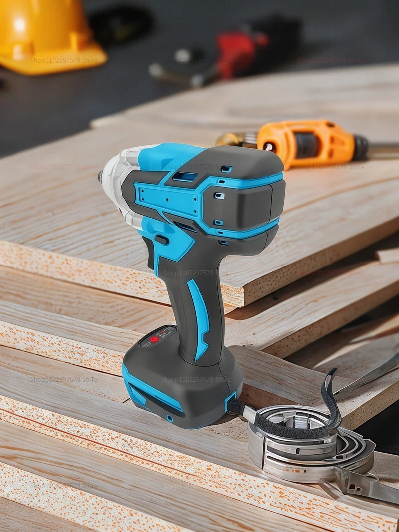 Wireless Impact Wrench Cordless Brushless Electric Power Tool High Torque Rechargeable Handheld Tool for Repair Construction