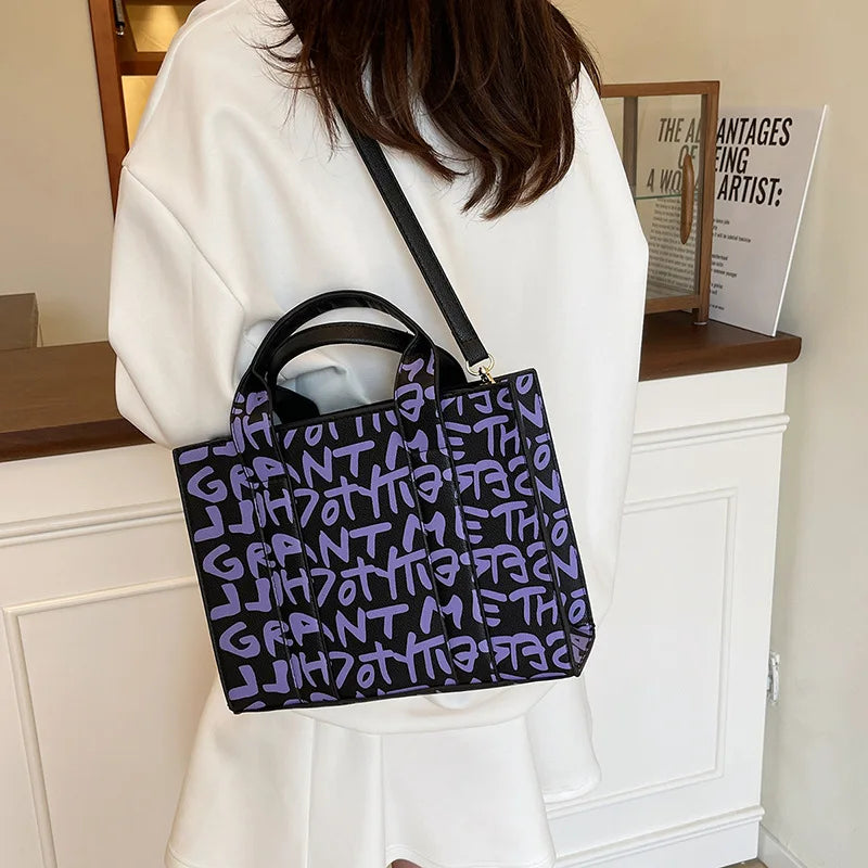 PU Leather Casual Crossbody Bags for Women Ladies Luxury Designer Tote Handbag Female Large Capacity Travel Shoulder Bag Sac