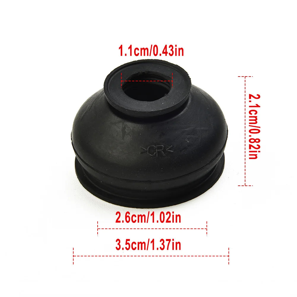 6pcs Universal Rubber Tie Rod End And Ball Joint Dust Boots Cover Universal Ball Joint Boot Replacement Accessories