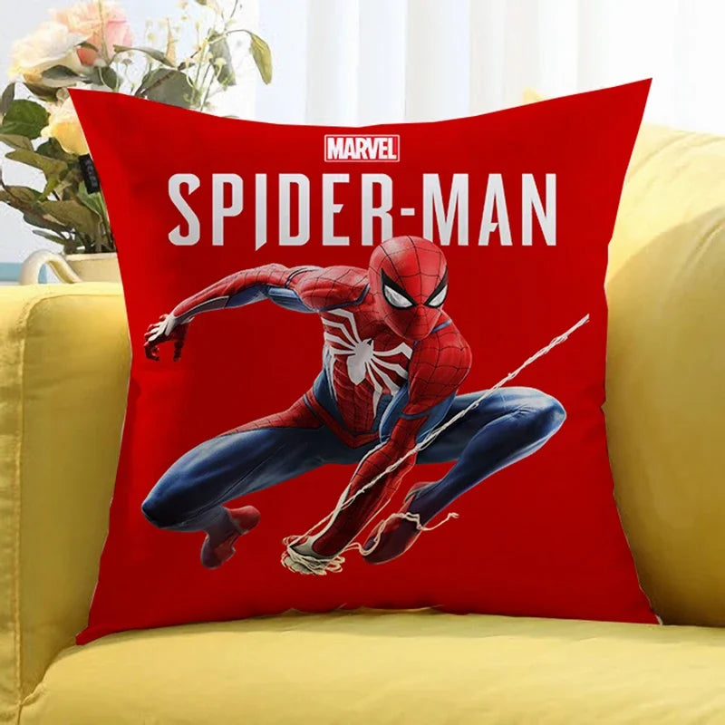 Marvels SpiderMans CM Pillowcase Pillowslip Plush Cartoon Anime Kids Birthday Cute Gifts Kawaii New Home Bedroom Decoration