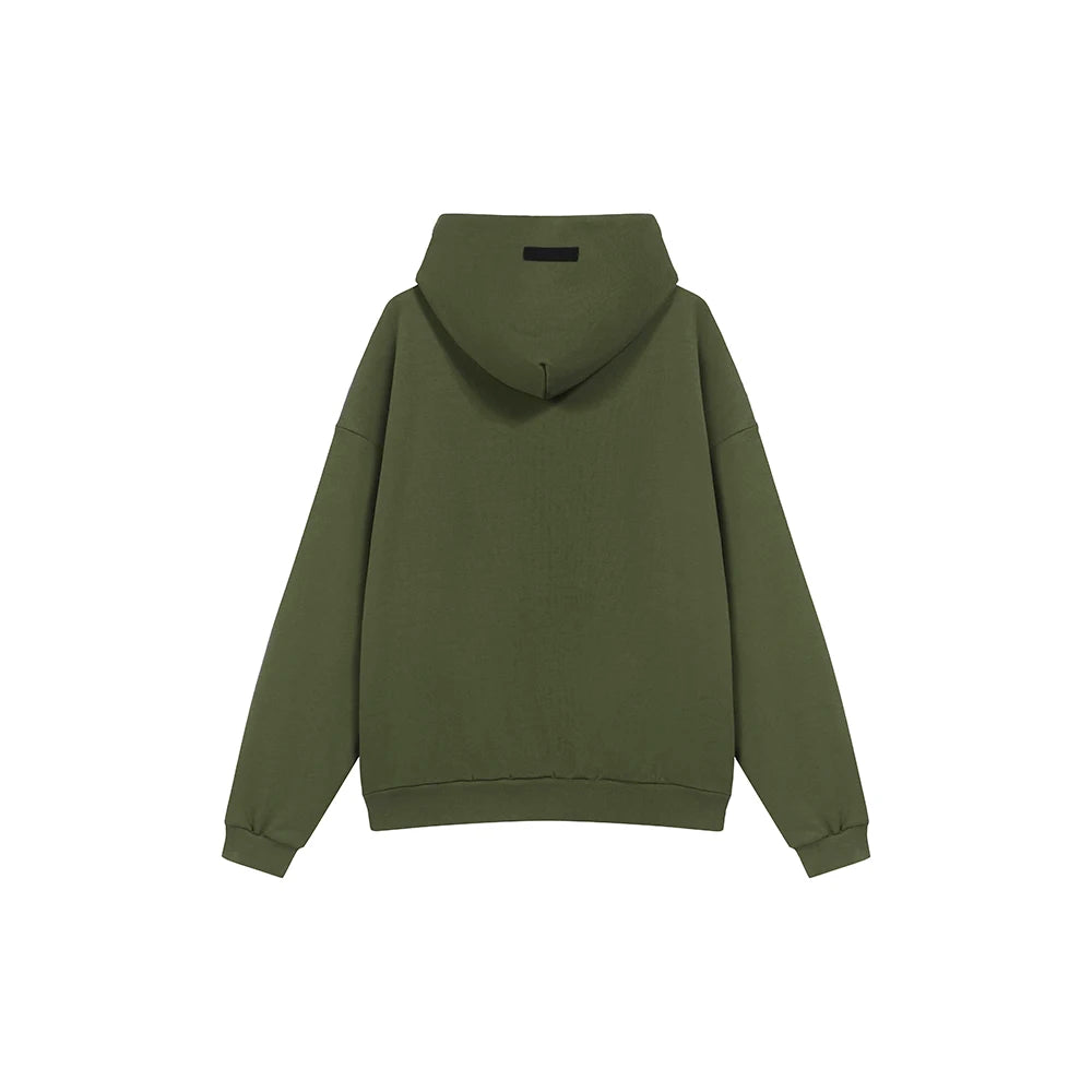 Best Version Trend Brand Double Line Letter Print Hoodies Men Women's Streetwear Fleece Sweatshirts Hooded Pullover Hoodies