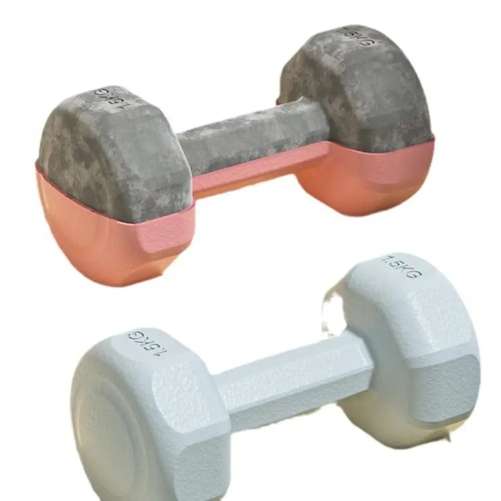 High Quality 1kg Fitness Dumbbell Set PVC Waterproof Kettlebell Non-Slip Anti-Roll Small Dumbbell Home Equipment