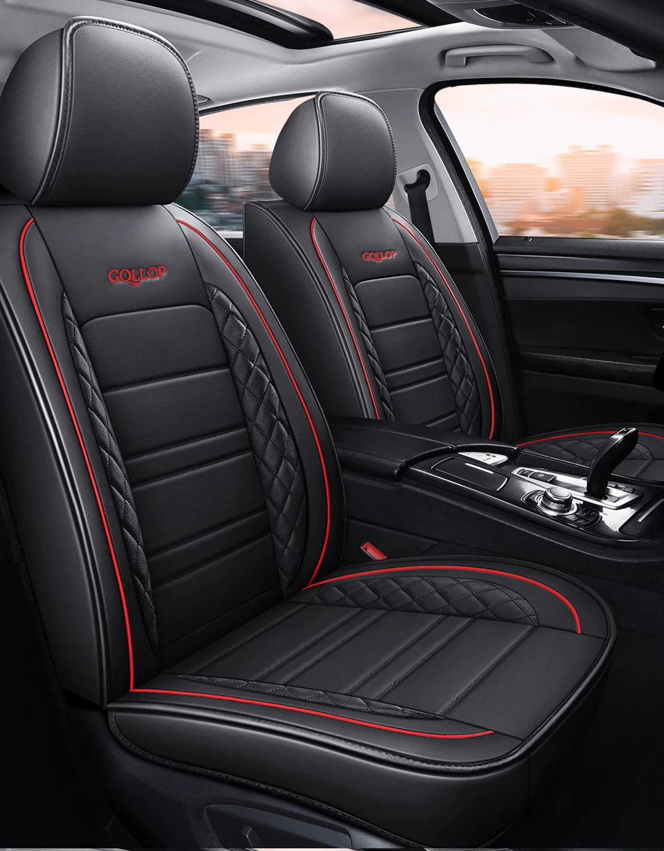 Car Seat Cover For Peugeot 207 206 2008 308 407 307 Sw Cc 205 107 208 Universal Waterproof Leather Auto Accessories
