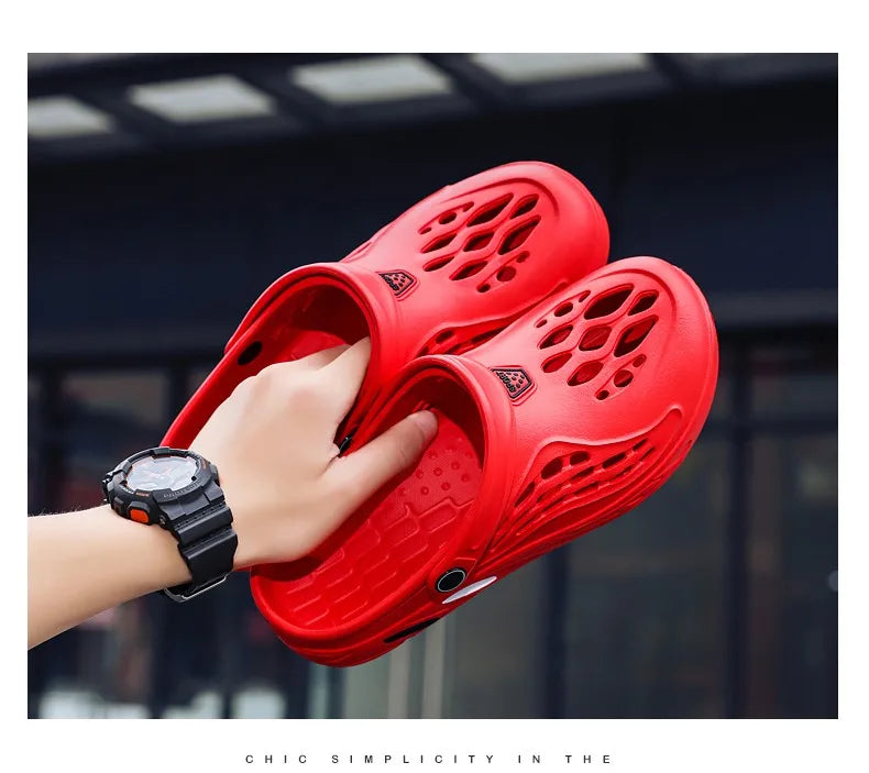 Large Size 36-49 Trend Summer Sandals For Men White Comfortable EVA Casual Clogs Man Lightweight Anti-slip Men's Beach Slippers
