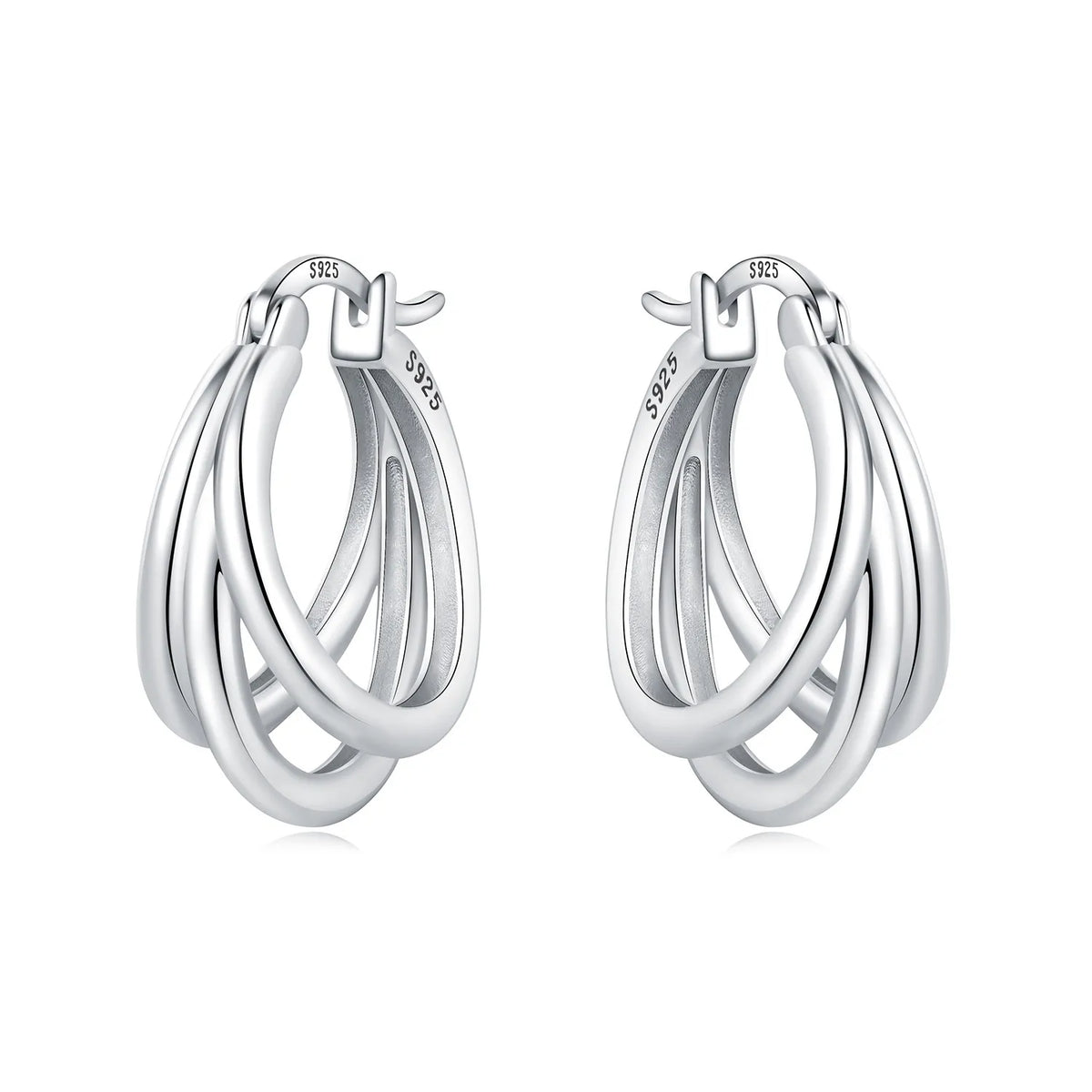 925 Sterling Silver Needle Iris Flower Hoop Earrings for Women Original Elegant Versatile Jewelry Birthday Party Fine Gift 2026