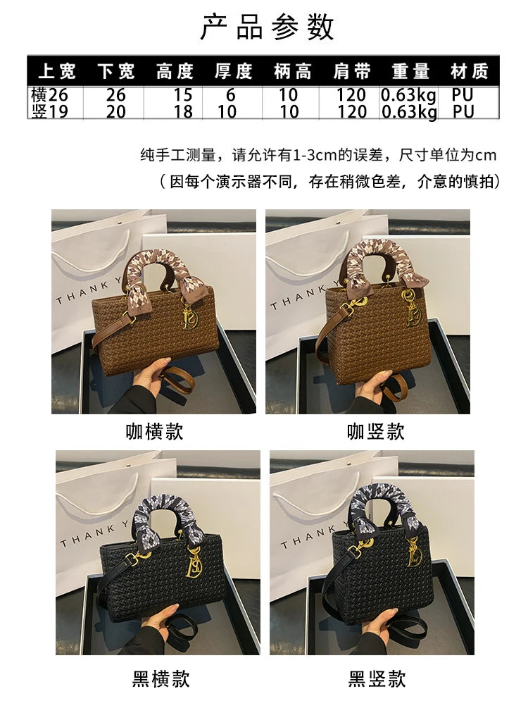 Luxury Leather Tote Bag for Ladies - Water-Resistant Designer Inspired Handbag with Interior Organizer