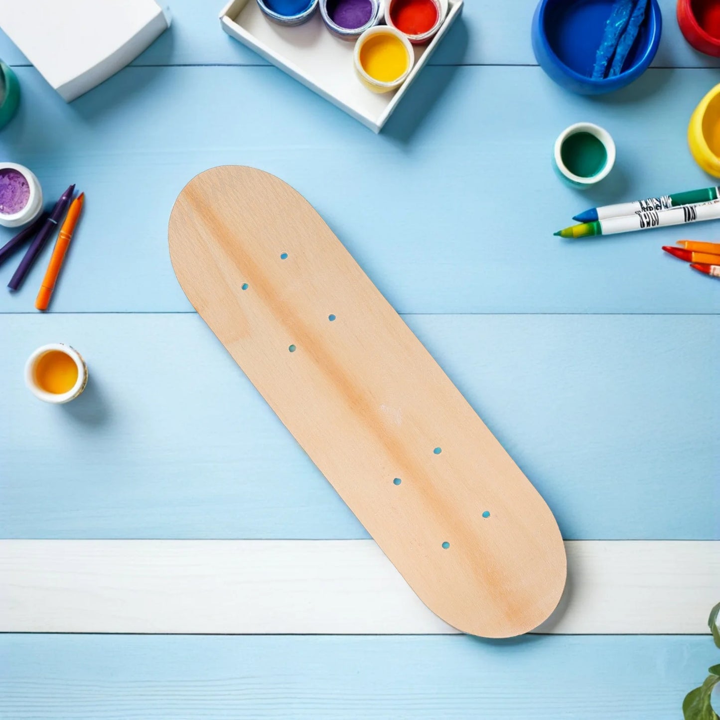 3pcs 'S Blank Skateboard Decks For Painting Diy Unfinished Wood Double Tail Deck Fun Skateboard Deck For Art