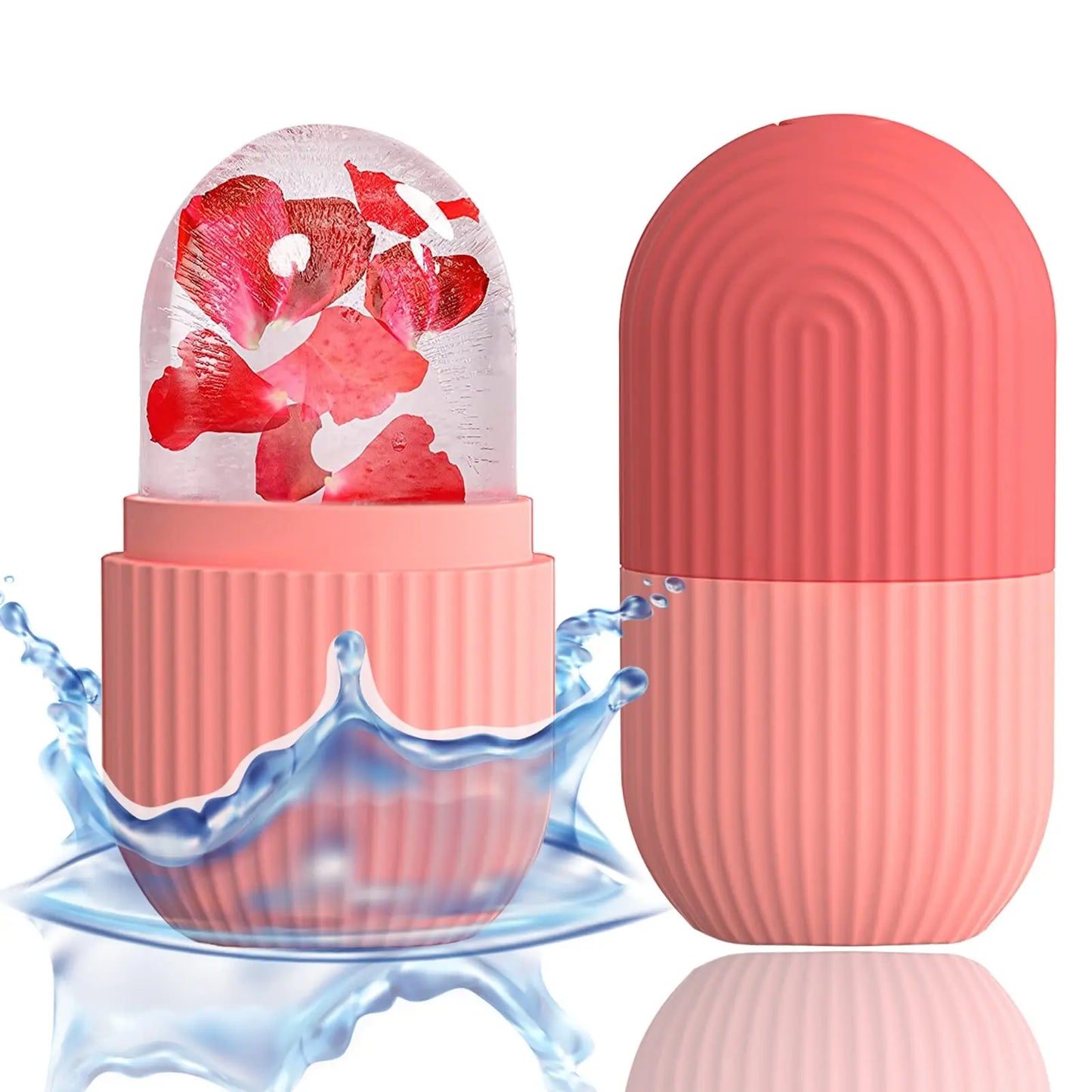 Ice Face Roller Stainless Steel Face Roller Gua Sha Tool,Facial Ice Roller Mold for Face Eye Skincare Tools Lifting Contouring