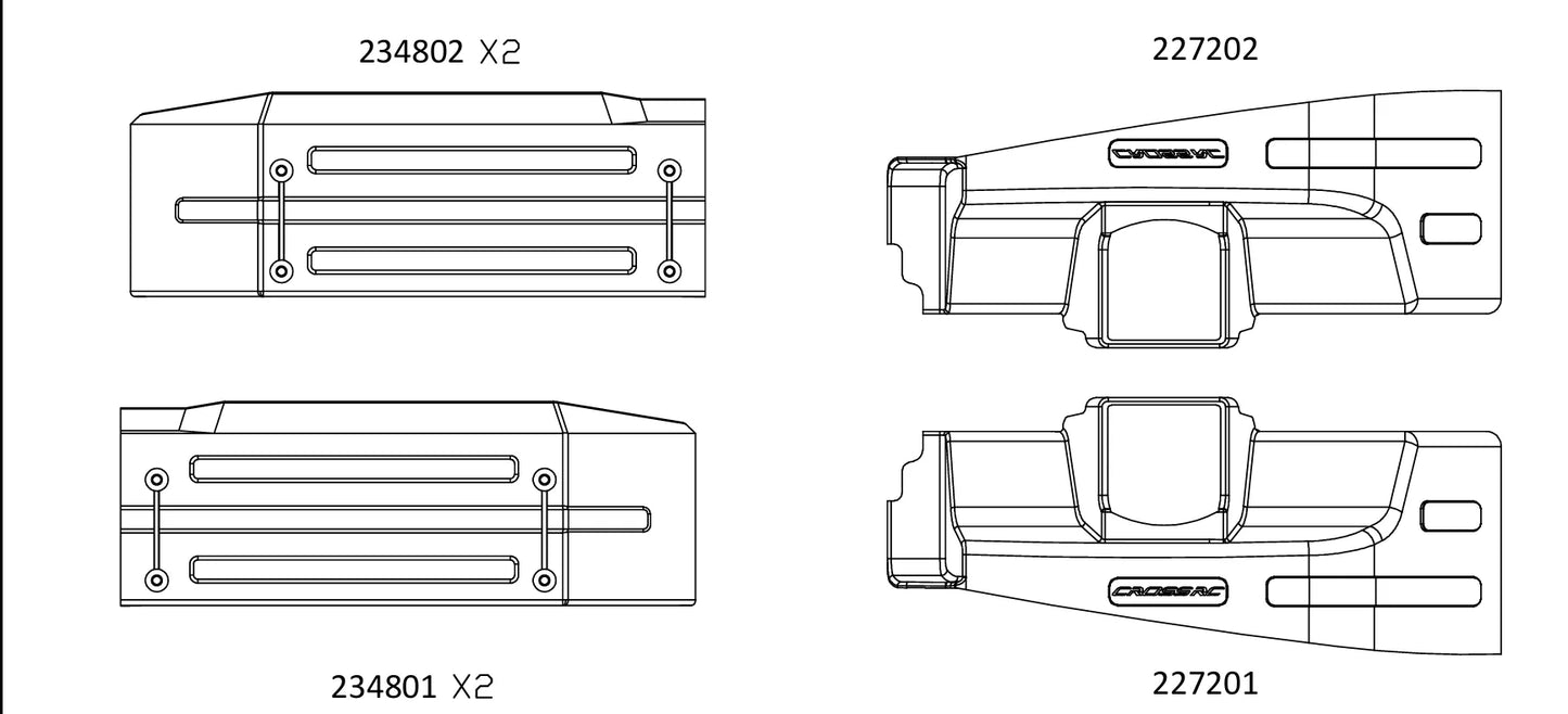 Spare Parts 002 for Crossrc EMOXL2 Big Mustang 1/8 Remote Control 6x6 Truck Body shell and Spare Parts CROSSRC EMO XL2 emo x4
