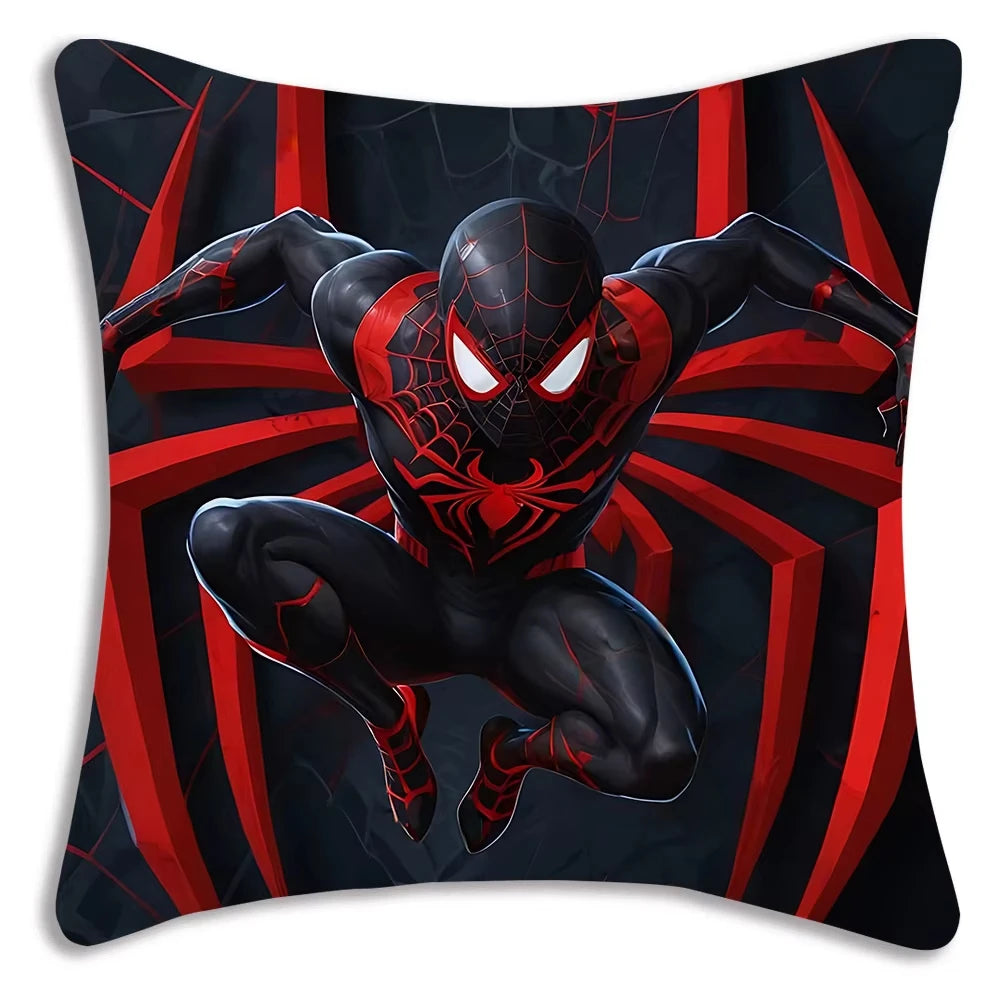 MINISO Cartoon Anime Spider-Man Pillow Covers Decorative Home Double-sided Print Square Pillow Living Room Decoration Pillowcase