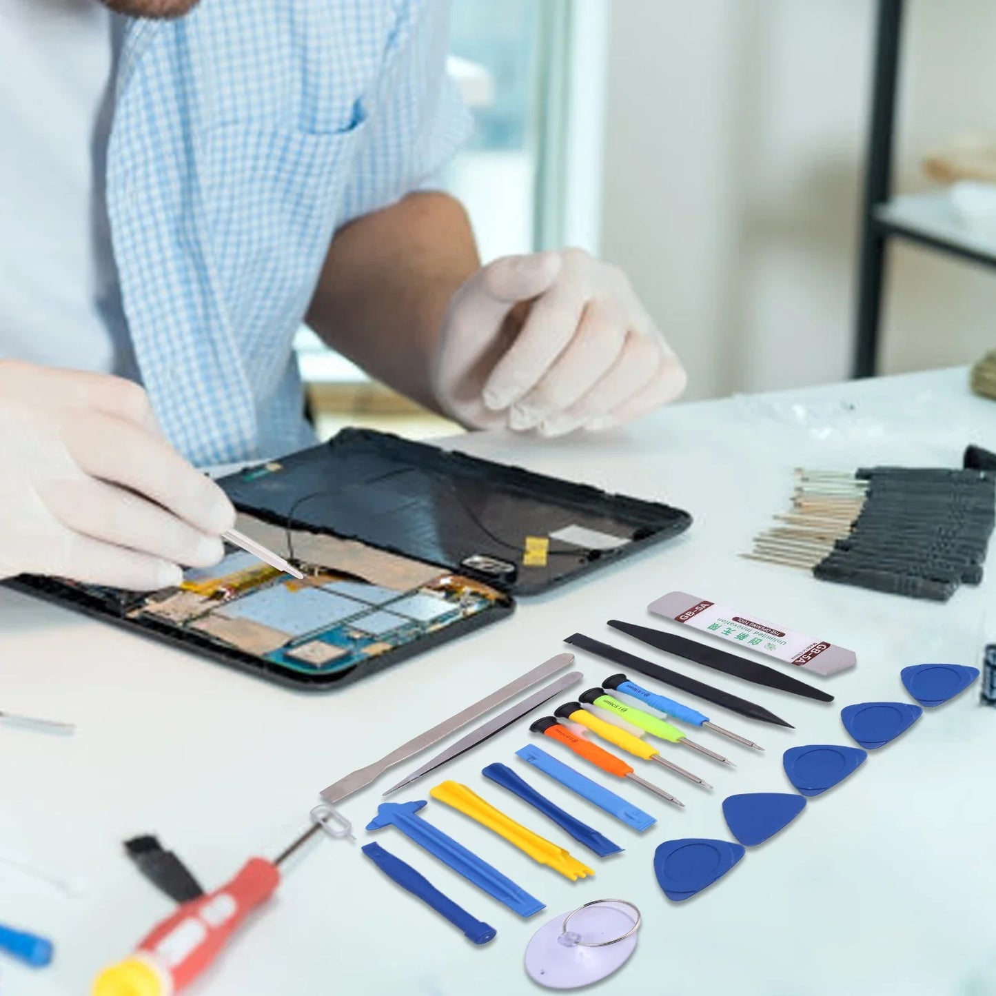 22 in 1 Mobile Phone Repair Tools Opening Screwdriver Set Disassemble Hand Tool Kit for iPhone iPad Laptop Computer Opening Tool