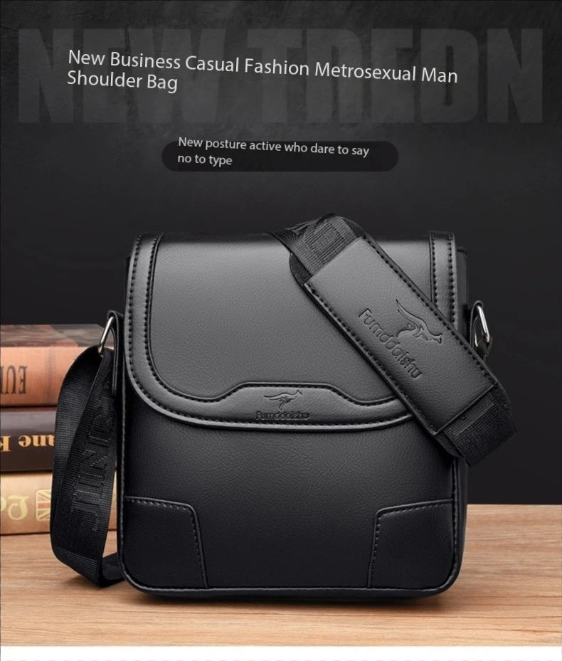 Luxury Brand Men Leather Shoulder Bags Waterproof Business Handbag Travel Tote Crossbody Cross Body Messenger Bag Pack For Male