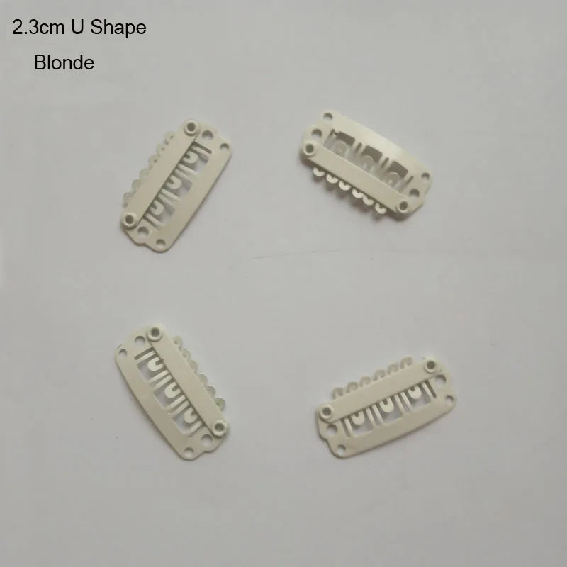 30pcs 2.3cm-3.6cm Hair Extension Clips Wig Clips For Human Hair Bangs Snap Hair Clips For Extensions Metal Comb For Closure