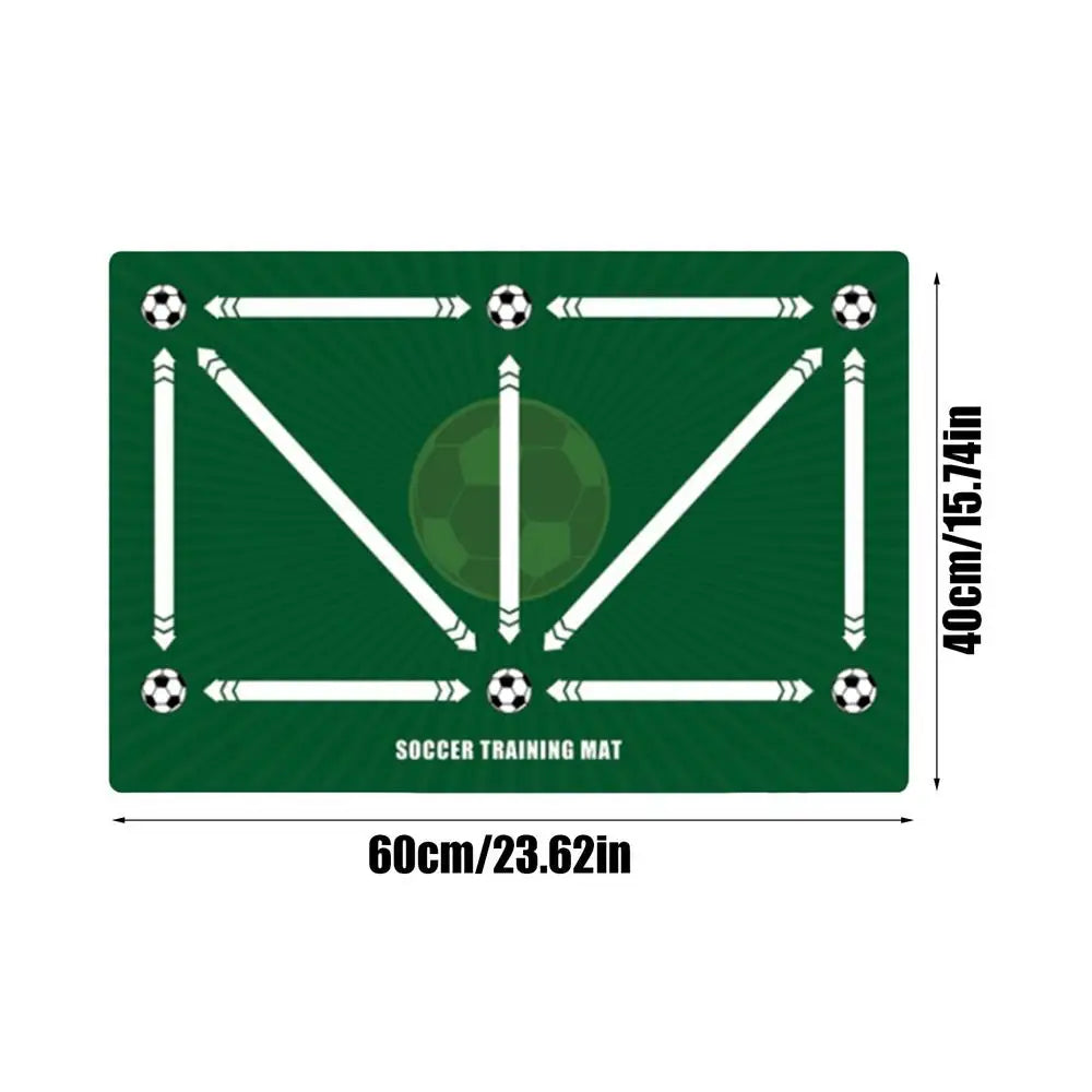 Football Training Mat Durable Non Slip Foldable Kids Adults Dribble Training Mat Football Training Indoor Outdoor Equipment