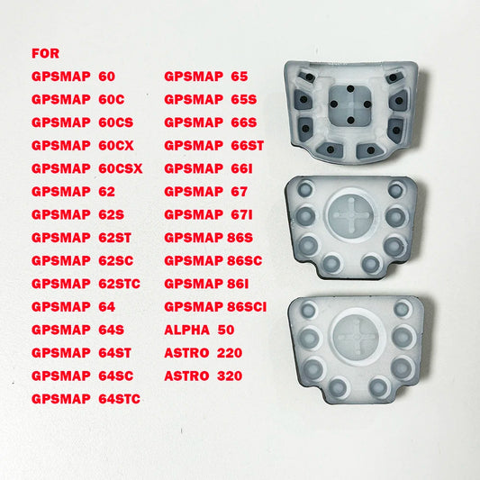 For GARMIN GPSMAP Series 60 62 64 65 66 67 86 Alpha 50 Astro Series 220 320 430 900 Keypad Button Rubber Keyboard