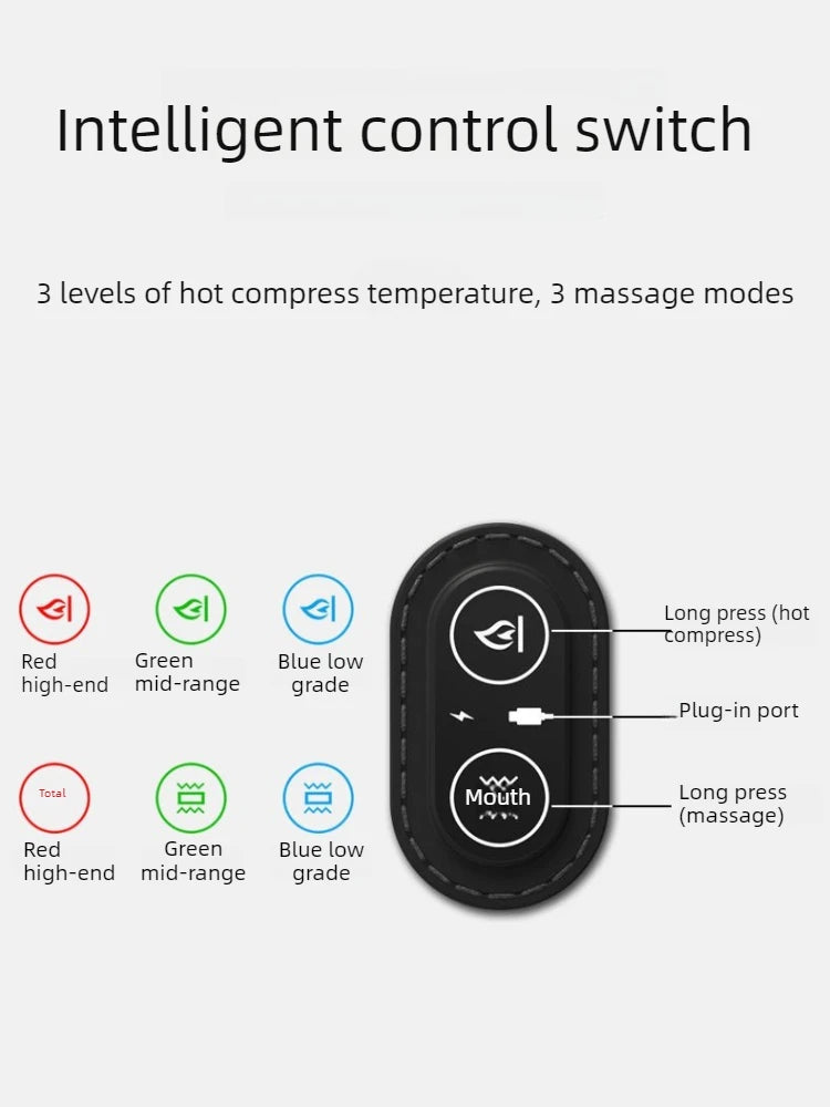 Electric Neck Massager Neck Pillow, Hot Compress, Neck Stretching, Heating Vibration, Shoulder Massage Pillow, Back Traction