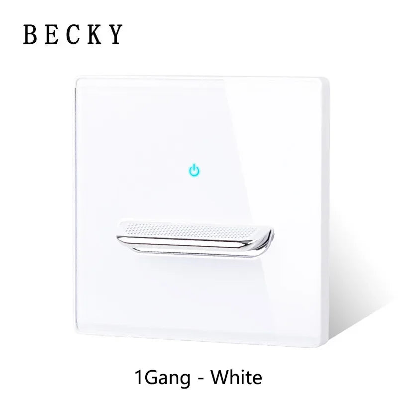 Glass Panel Wall Switch LED European 16a Socket Retro Toggle Light Switch EU UK Standard 2way Socket 1-4gang USB Home Decoration