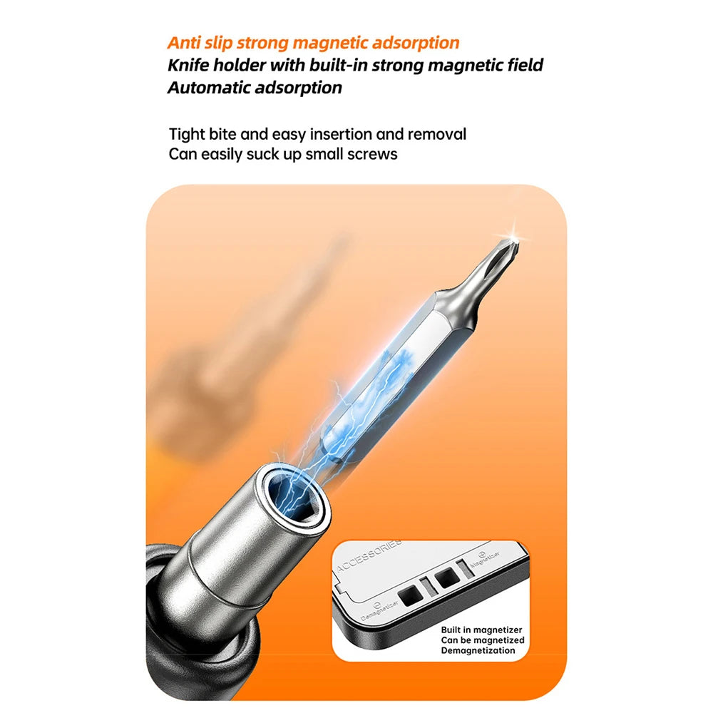 DC3.7-4.2V 38 Batch Heads Electric Screwdriver Rechargeable Speed 110R Cordless Screwdriver High Torque Household Repair Tool