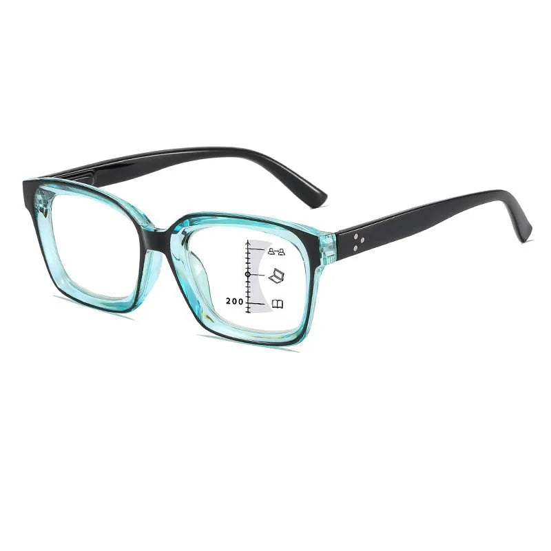 Fashionable Far and Near Dual-use Multifocal Reading Glasses New Anti Blue Light High-definition Eye Protection Glasses