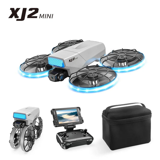 XJ2 Mini Drone 8K HD Camera, Foldable Brushless RC Quadcopter, Remote Control Toy for Kids Teens Beginners Gift Drone