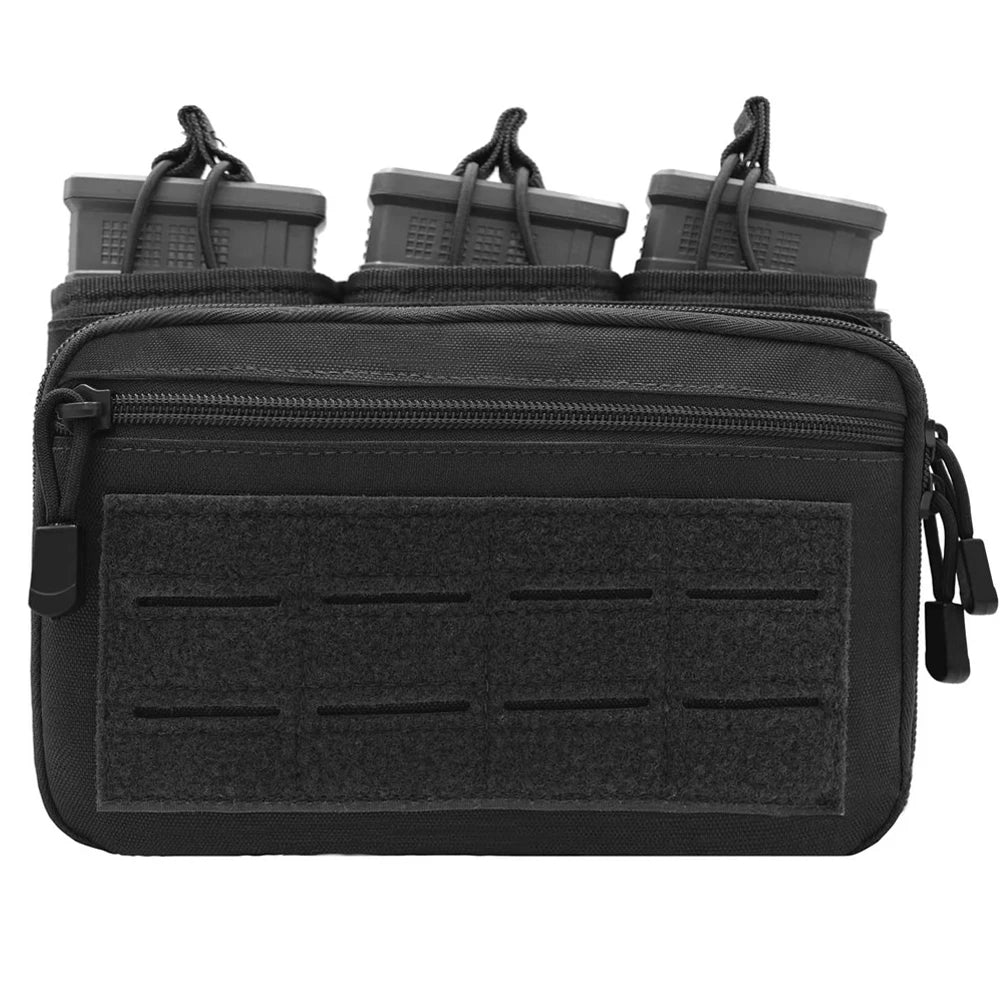 Molle Magazine Pouch Triple Mag Bag Rifle Mag Admin Pouch EDC Bag Universal Cartridge Holder Hunting Bag for M4 M14 M16 AK AR