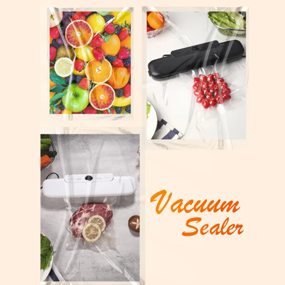 A01V-Vacuum Sealer Machine With 10 Free Bags Efficient Household Food Preservation And Packaging EU Plug B