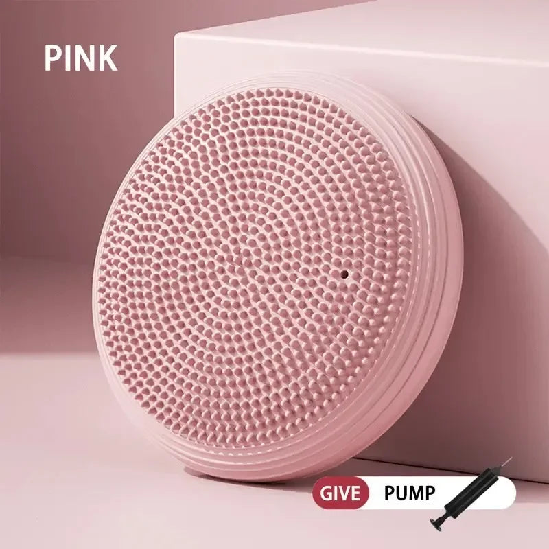 Thickened Yoga Mat Flat Balance Massage Yoga Trainer Exercise Fitness Equipment Shock Absorption Mat For Home Gym Use