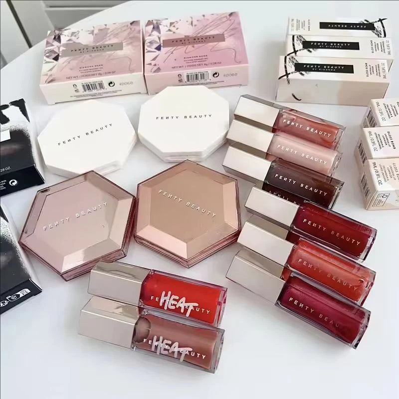2026 Fashion Fenty Beauty Makeup Set Lipstick Diamond Facial Illumination Powder Presenting Facial Contour Stick Loose Powder