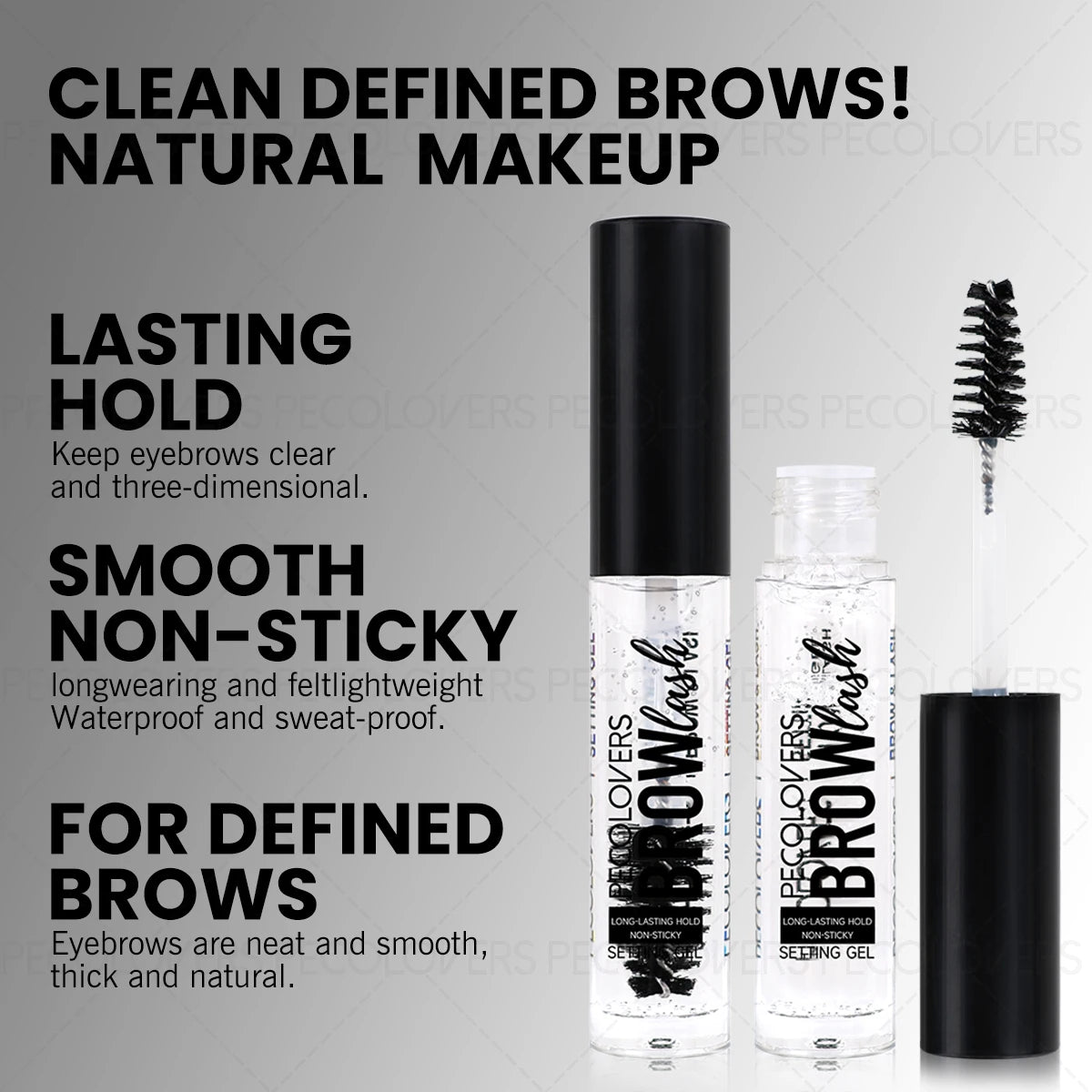 1PC Eyebrow Gel with Brush - Mild Formula, Light and Non-sticky, Strong Styling, Waterproof, Suitable for All Skin Types