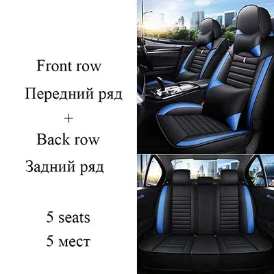 Universal Style Full Coverage Car Seat Cover for Dacia Duster Sandero Renault Clio Fiat Ypsilon Seat Arona Cors Car Accessories