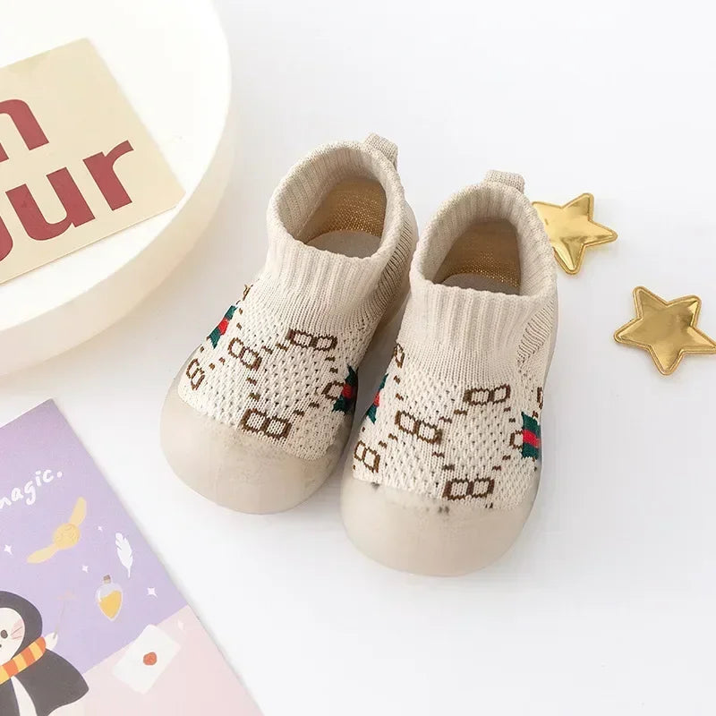 Children's Outwear Children's Shoes Children's Walking Shoes New Spring Autumn Mesh Children's Solid Color Shoes Soft Sole