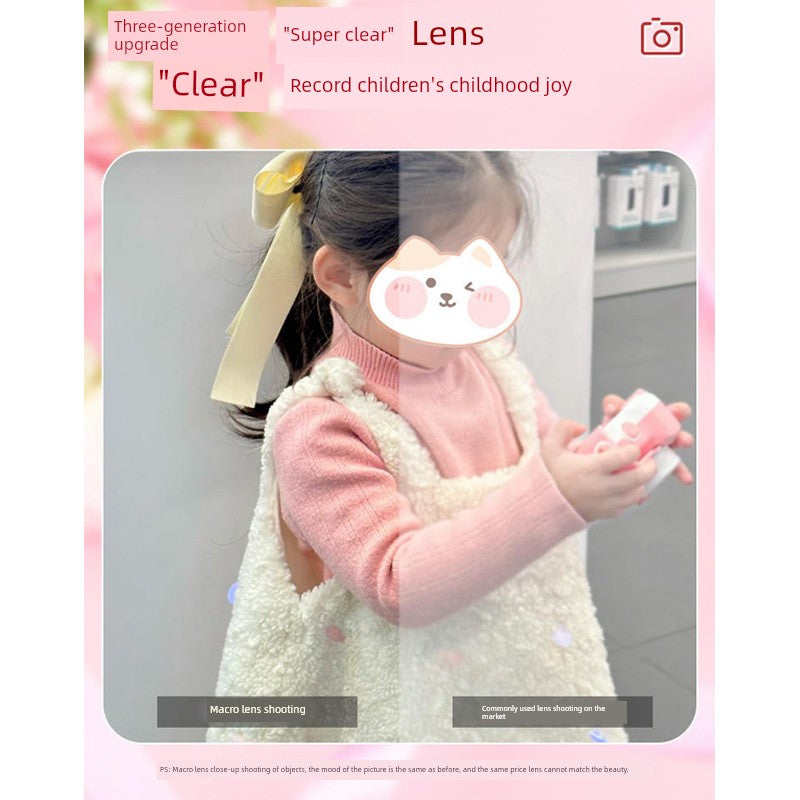 Children's Camera Toy Gift for Boys and Girls, Can Take Pictures and Print, Baby Digital Instant Camera, 2025 Student Model