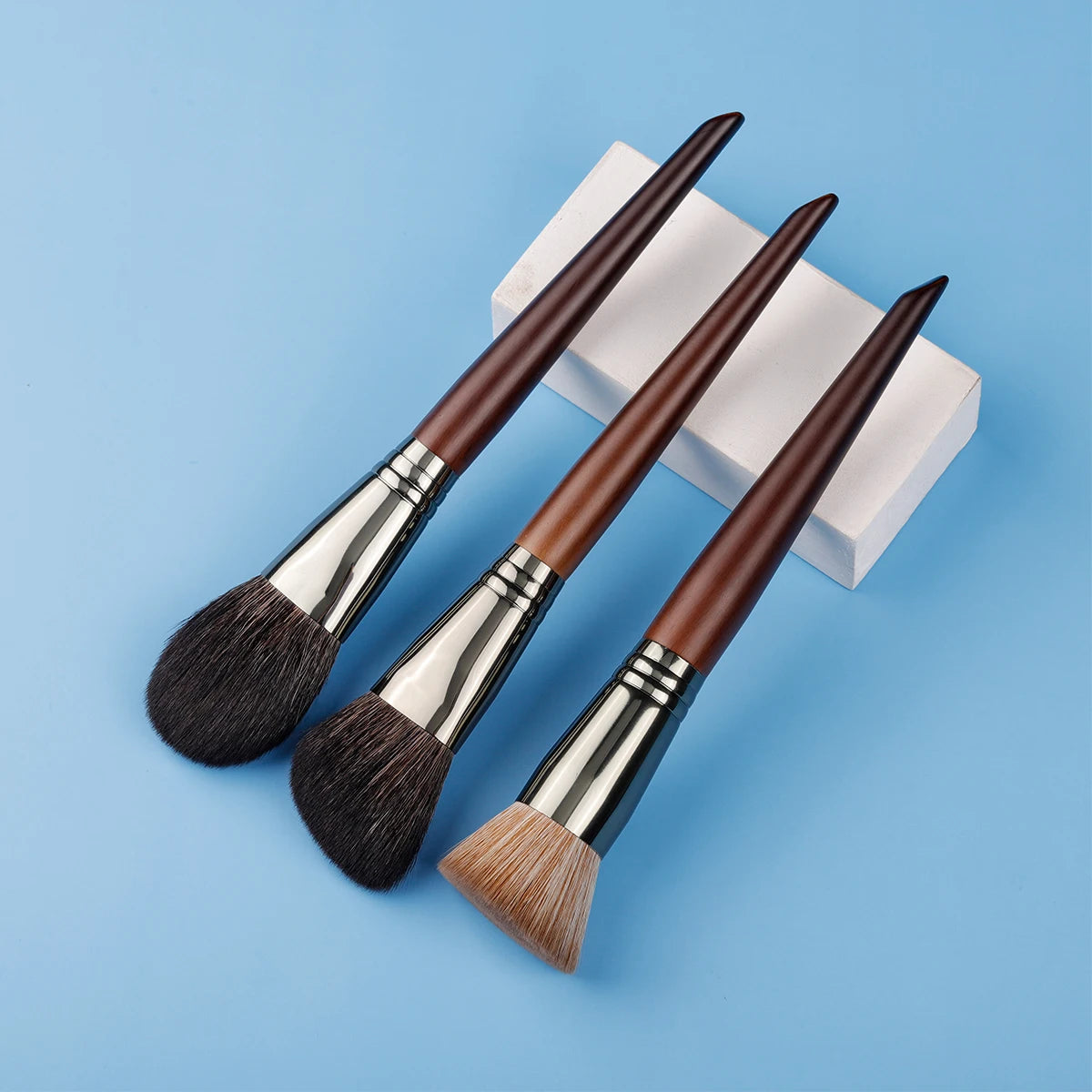 OVW Makeup Brushes Natural Hair Foundation Powder Eyeshadow Contour Professional Makeup brush Set Kit maquiagens