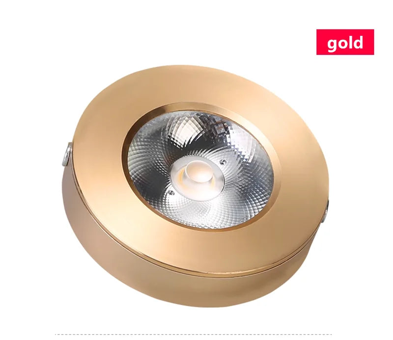 Surface Mounted Ultra-thin LED Downlight 110V-230V 7W9W12W15W18W20W CRI98 Anti-Glare Ceiling Lamp COB Spotlights Indoor Lighting
