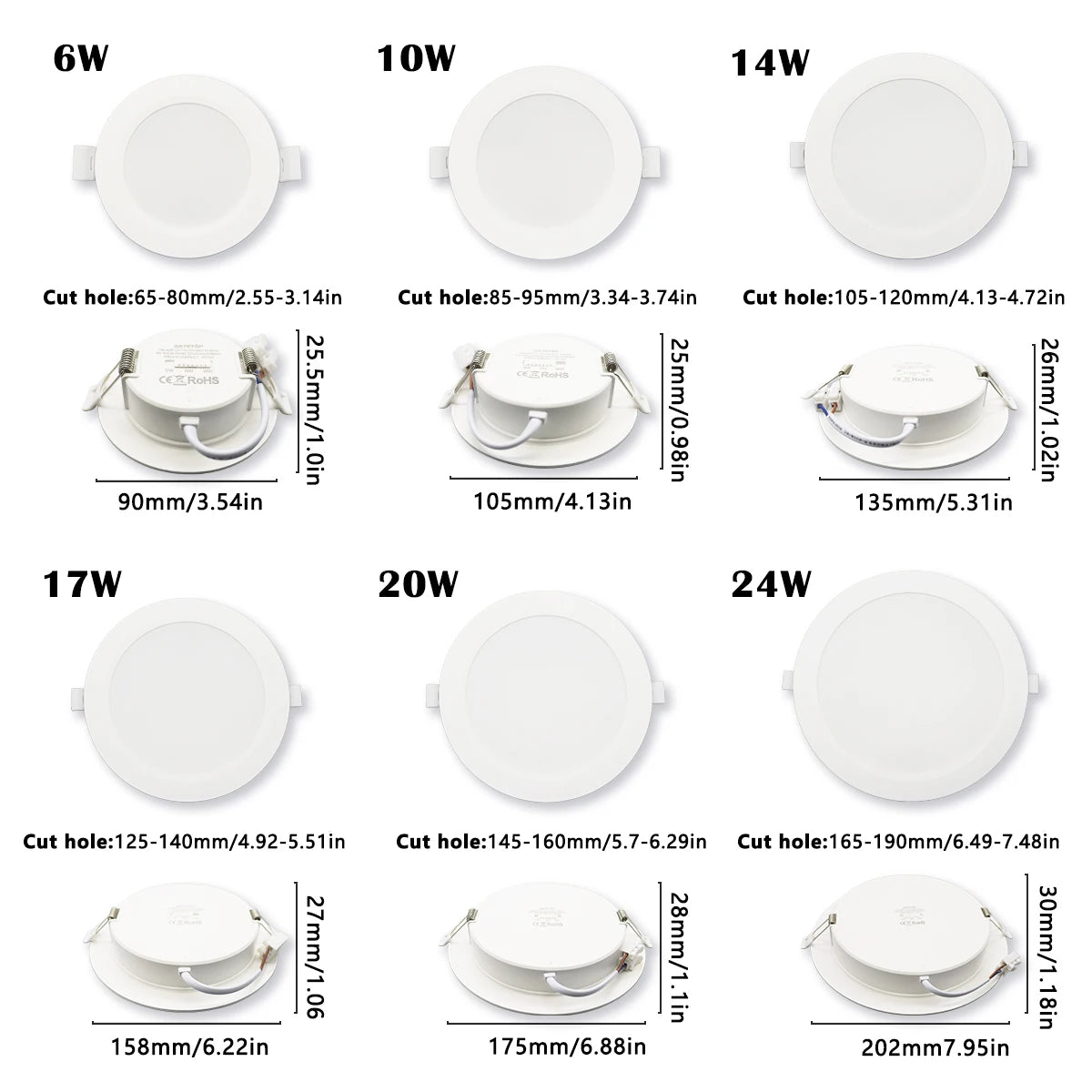 1-10pcs Led Surface Mounted Spot Downlight CCT 3000/4000/6500K Anti-glare Ceiling Lamp Foldable Spotlights for BedRoom Bathroom