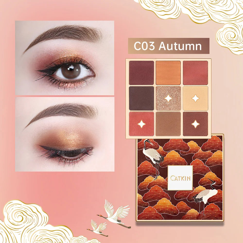 CATKIN Eternal Love Seasonal 9 Colors Eyeshadow Glitter Shimmer Matte Metallic Natural Special Chinese Modern - Hot Sales