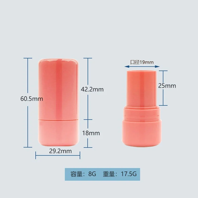 10-100PCS 8g Empty Lip Balm Tube Blush Stick Rotatable Fragrance Paste Tube/Concealer and Contouring Powder Stick Packaging