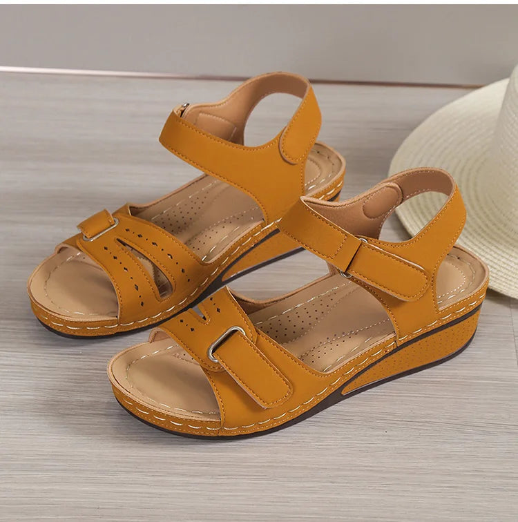 Women Shoes Sandals Summer Party Walking Shoes Retro Sandals For Women Wedge Sandals Ladies Soft Female Women Sandal Footwear