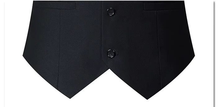 M-7XL Spring/summer Man Suit Vest Sleeveless Vest with Adjustable Waist Single Breasted Solid Color Business Suit Vest Wedding