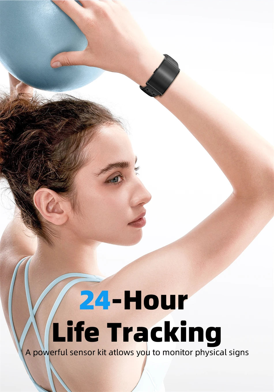 New AI Health Analysis Smart Watch Sport Band Fitness Tracker Heart Rate Blood Pressure HRV Monitor Call Reminder Smart Bracelet