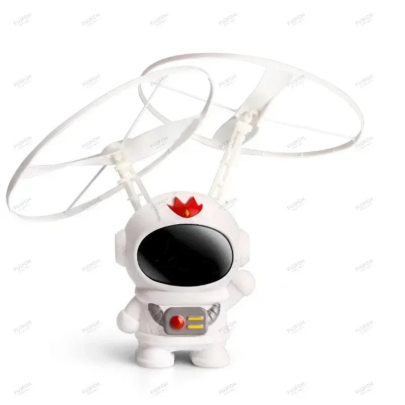 Creative Mini Astronaut Drone Cartoon Spaceman Flying Robot Toys with USB Charging Hand Control Helicopter Kids Gift