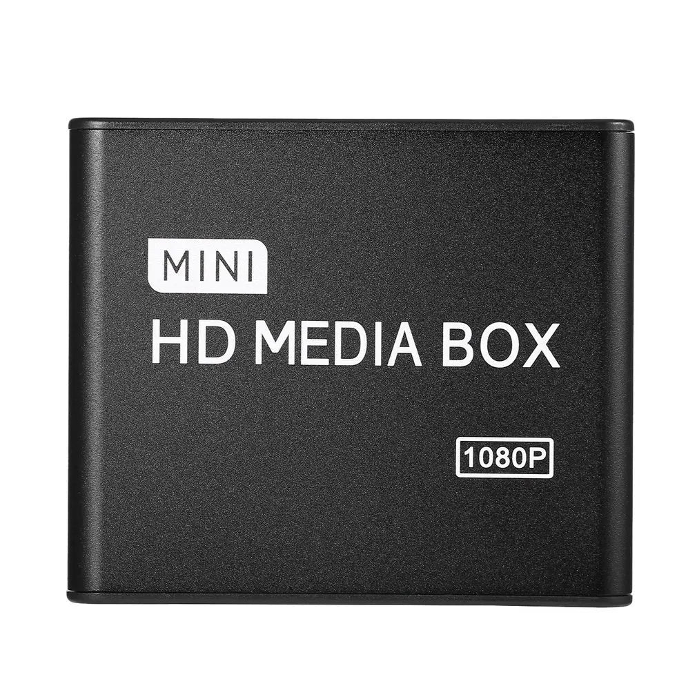 Hot 1080P Media Player Mini HDD Media Box TV Box Video Multimedia Player Full HD With SD MMC Card Reader 100Mpbs EU Plug