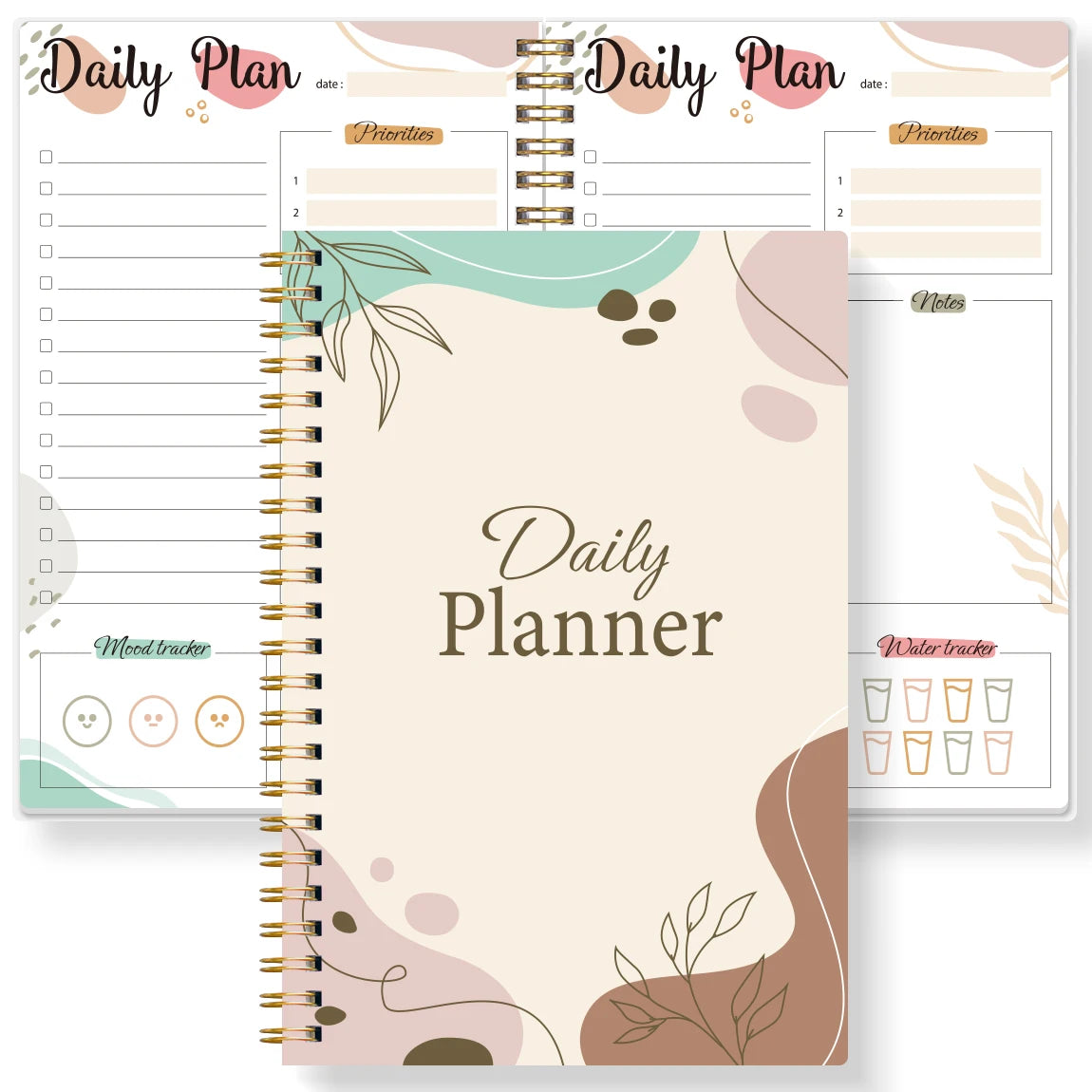 Daily Planner Notebook - Undated To Do List Task with Priorities,Mood Tracker,Notes,Suitable for Office, Home and School