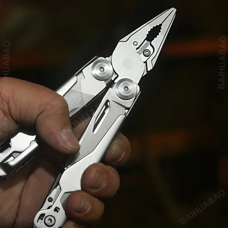BHBT 19 in 1 Multitool Pliers Folding Knife Multi Tool Hoxagon Wrench Outdoor Camping EDC Tool Home Repair Maintenance