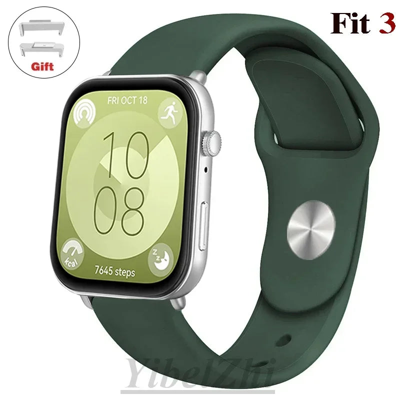 sport Band For Huawei Watch FIT 3 Strap smartwatch Silicone Official 1:1 correa for Huawei Watch fit3 2024 watchband Accessories