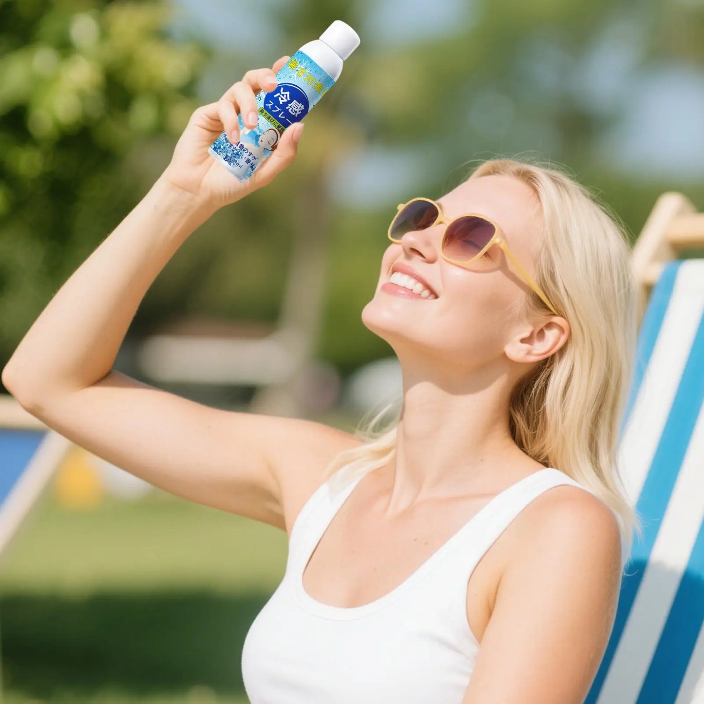 Cooling Spray 150ml Instant Refreshing Body Mist for Hot Weather Natural Cooling Mist for Outdoor Sports Camping Heat Relief