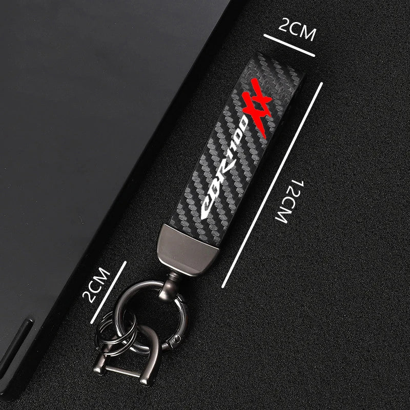 High-Grade Leather Motorcycle keychain Horseshoe Buckle Jewelry for Honda CBR1100XX CBR1100 XX cbr1100xx motorcycle Accessories
